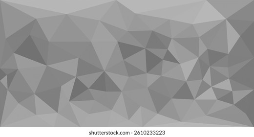 A geometric low poly gray abstract background featuring sharp triangular shapes and a modern minimalist style, ideal for digital design and tech visuals.

