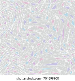 Geometric low poly triangle linear vector background