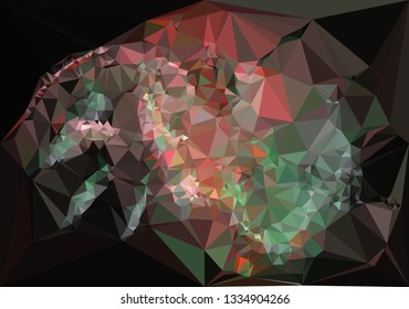 Geometric low polygonal background.