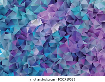 Geometric low polygonal background. Abstract multicolor mosaic backdrop. Design element for book covers, presentations layouts, title backgrounds.  Vector clip art.