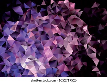Geometric low polygonal background. Abstract multicolor mosaic backdrop. Design element for book covers, presentations layouts, title backgrounds.  Vector clip art.