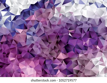Geometric low polygonal background. Abstract multicolor mosaic backdrop. Design element for book covers, presentations layouts, title backgrounds.  Vector clip art.
