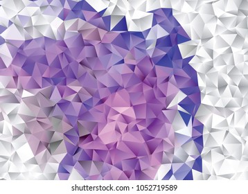Geometric low polygonal background. Abstract multicolor mosaic backdrop. Design element for book covers, presentations layouts, title backgrounds.  Vector clip art.