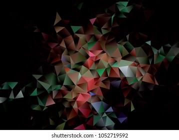 Geometric low polygonal background. Abstract multicolor mosaic backdrop. Design element for book covers, presentations layouts, title backgrounds.  Vector clip art.