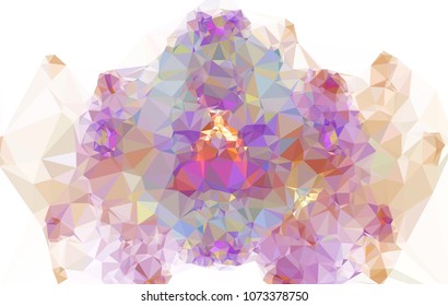 Geometric low polygonal background. Abstract mosaic backdrop. Design element for book covers, presentations layouts, title backgrounds. Vector clip art.