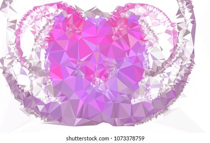 Geometric low polygonal background. Abstract mosaic backdrop. Design element for book covers, presentations layouts, title backgrounds. Vector clip art.