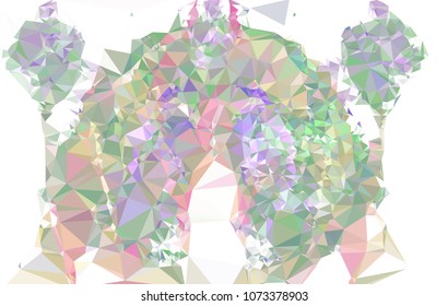 Geometric low polygonal background. Abstract mosaic backdrop. Design element for book covers, presentations layouts, title backgrounds. Vector clip art.