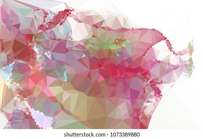 Geometric low polygonal background. Abstract mosaic backdrop. Design element for book covers, presentations layouts, title backgrounds. Vector clip art.
