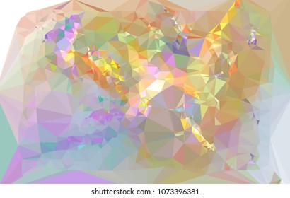 Geometric low polygonal background. Abstract mosaic backdrop. Design element for book covers, presentations layouts, title backgrounds. Vector clip art.