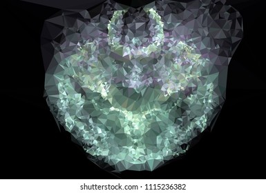 Geometric low polygonal background. Abstract multicolor mosaic backdrop. Design element for book covers, presentations layouts, title backgrounds. Vector clip art.