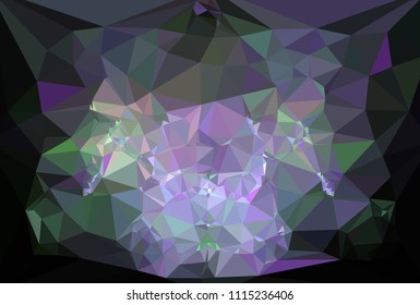 Geometric low polygonal background. Abstract multicolor mosaic backdrop. Design element for book covers, presentations layouts, title backgrounds. Vector clip art.