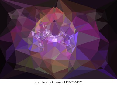 Geometric low polygonal background. Abstract multicolor mosaic backdrop. Design element for book covers, presentations layouts, title backgrounds. Vector clip art.
