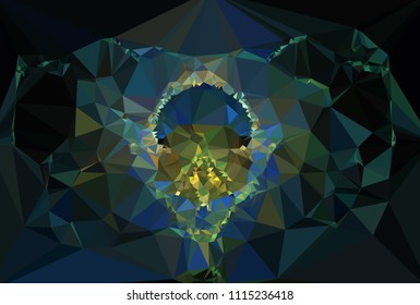 Geometric low polygonal background. Abstract multicolor mosaic backdrop. Design element for book covers, presentations layouts, title backgrounds. Vector clip art.