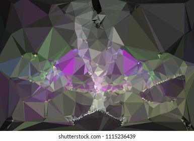 Geometric low polygonal background. Abstract multicolor mosaic backdrop. Design element for book covers, presentations layouts, title backgrounds. Vector clip art.