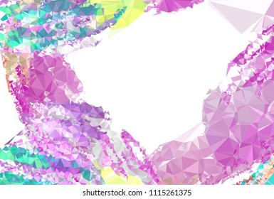 Geometric low polygonal background. Abstract multicolor mosaic backdrop. Design element for book covers, presentations layouts, title backgrounds. Vector clip art.