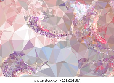 Geometric low polygonal background. Abstract multicolor mosaic backdrop. Design element for book covers, presentations layouts, title backgrounds. Vector clip art.
