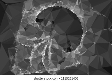 Geometric low polygonal background. Abstract multicolor mosaic backdrop. Design element for book covers, presentations layouts, title backgrounds. Vector clip art.