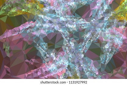 Geometric low polygonal background. Abstract multicolor mosaic backdrop. Design element for book covers, presentations layouts, title backgrounds. Vector clip art.