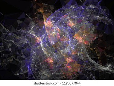 Geometric low polygonal background. Abstract multicolor mosaic backdrop.  Vector clip art.
