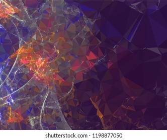 Geometric low polygonal background. Abstract multicolor mosaic backdrop.  Vector clip art.