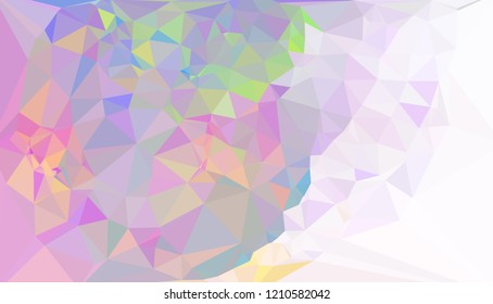 Geometric low polygonal background. Abstract multicolor mosaic backdrop. Design element for book covers, presentations layouts, title backgrounds. Vector clip art.