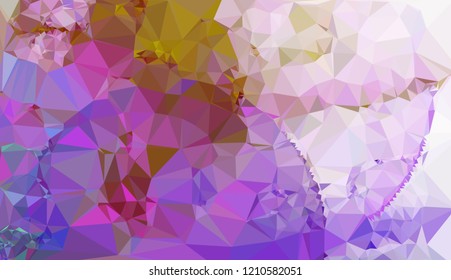 Geometric low polygonal background. Abstract multicolor mosaic backdrop. Design element for book covers, presentations layouts, title backgrounds. Vector clip art.