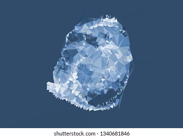 Geometric low polygonal background. Abstract mosaic backdrop. 