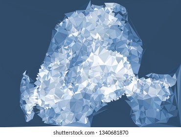 Geometric low polygonal background. Abstract mosaic backdrop. 