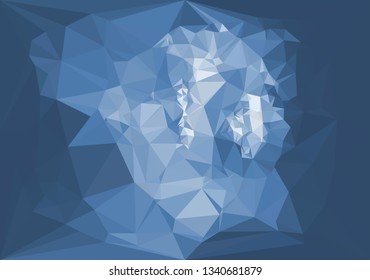 Geometric low polygonal background. Abstract mosaic backdrop. 