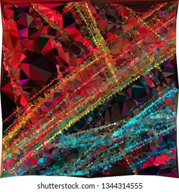 Geometric low polygonal background. Abstract mosaic backdrop.