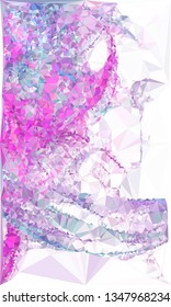 Geometric low polygonal background. Abstract mosaic backdrop.
