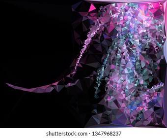 Geometric low polygonal background. Abstract mosaic backdrop.