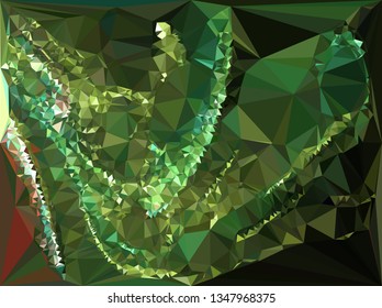 Geometric low polygonal background. Abstract mosaic backdrop.