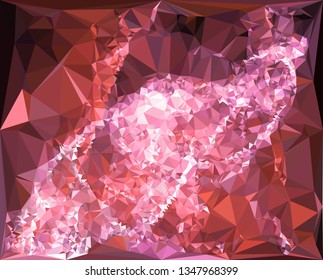 Geometric low polygonal background. Abstract mosaic backdrop.