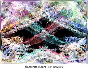 Geometric low polygonal background. Abstract mosaic backdrop.