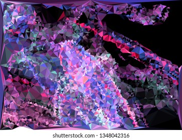 Geometric low polygonal background. Abstract mosaic backdrop.