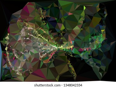 Geometric low polygonal background. Abstract mosaic backdrop.