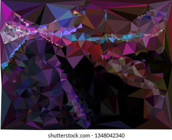 Geometric low polygonal background. Abstract mosaic backdrop.