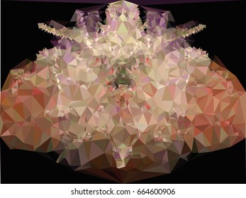 Geometric low polygonal background. Abstract multicolor mosaic backdrop. Design element for book covers, presentations layouts, title backgrounds. Vector clip art.