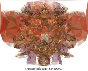 Geometric low polygonal background. Abstract multicolor mosaic backdrop. Design element for book covers, presentations layouts, title backgrounds. Vector clip art.