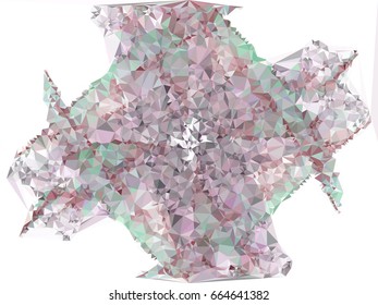 Geometric low polygonal background. Abstract multicolor mosaic backdrop. Design element for book covers, presentations layouts, title backgrounds. Vector clip art.