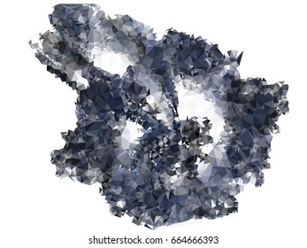 Geometric low polygonal background. Abstract multicolor mosaic backdrop. Design element for book covers, presentations layouts, title backgrounds. Vector clip art.