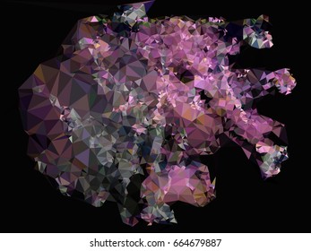 Geometric low polygonal background. Abstract multicolor mosaic backdrop. Design element for book covers, presentations layouts, title backgrounds. Vector clip art.