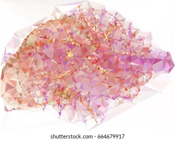 Geometric low polygonal background. Abstract multicolor mosaic backdrop. Design element for book covers, presentations layouts, title backgrounds. Vector clip art.