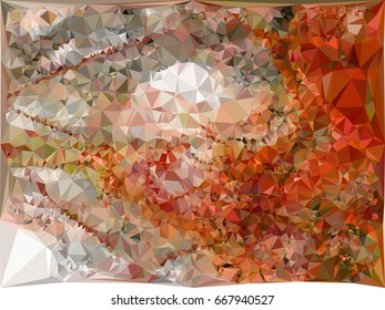 Geometric low polygonal background. Abstract multicolor mosaic backdrop. Design element for book covers, presentations layouts, title backgrounds. Vector clip art.