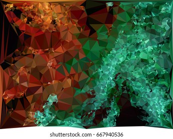 Geometric low polygonal background. Abstract multicolor mosaic backdrop. Design element for book covers, presentations layouts, title backgrounds. Vector clip art.