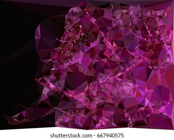Geometric low polygonal background. Abstract multicolor mosaic backdrop. Design element for book covers, presentations layouts, title backgrounds. Vector clip art.