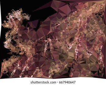 Geometric low polygonal background. Abstract multicolor mosaic backdrop. Design element for book covers, presentations layouts, title backgrounds. Vector clip art.