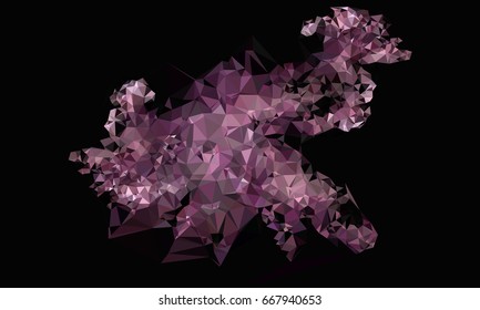Geometric low polygonal background. Abstract multicolor mosaic backdrop. Design element for book covers, presentations layouts, title backgrounds. Vector clip art.