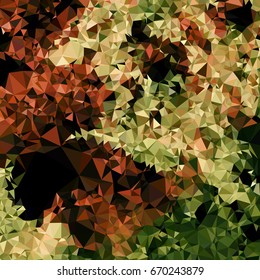 Geometric low polygonal background. Abstract multicolor mosaic backdrop. Design element for book covers, presentations layouts, title backgrounds. Vector clip art.